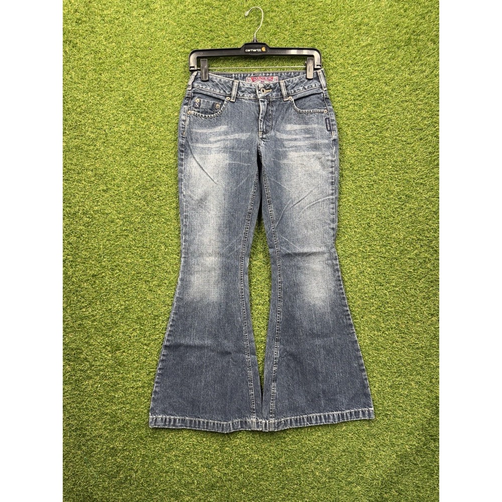 Silver Jeans Womens 27/31 Tuesday 20" Flare Leg Jeans Blue Denim Dark Wash Pants